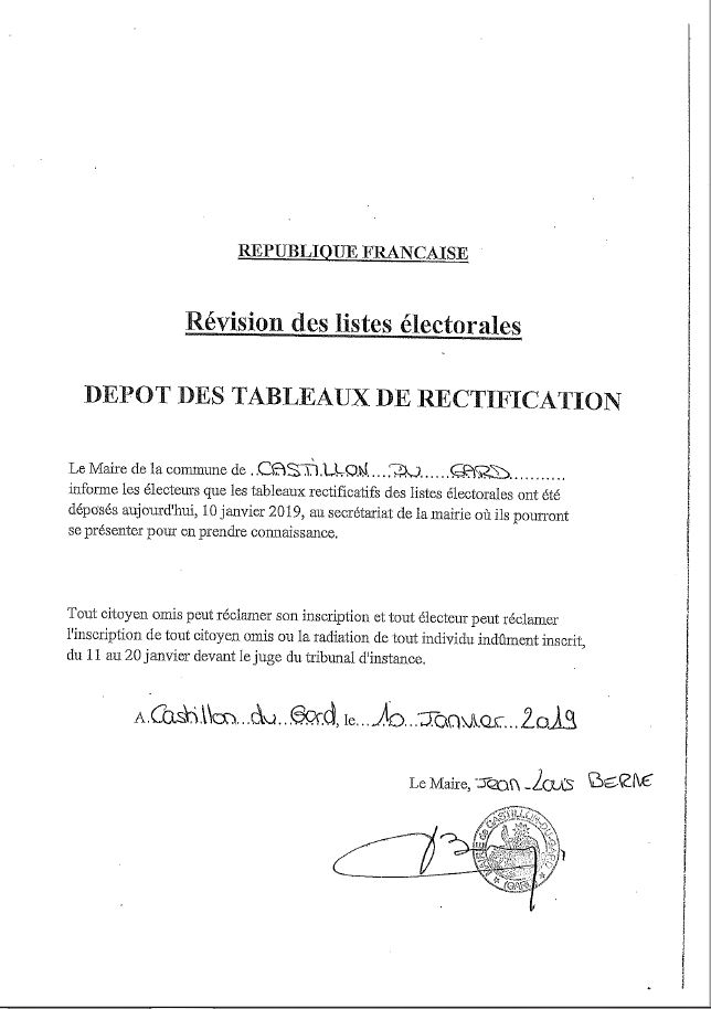 Capture rvision des listes lectorales