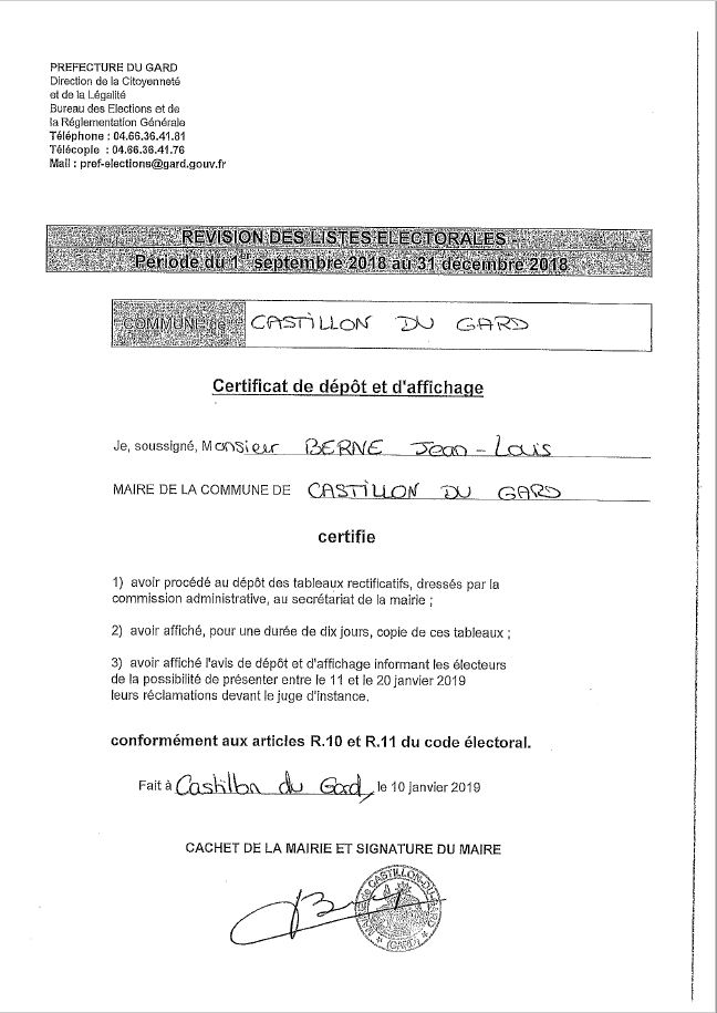 capture certificat de dpt