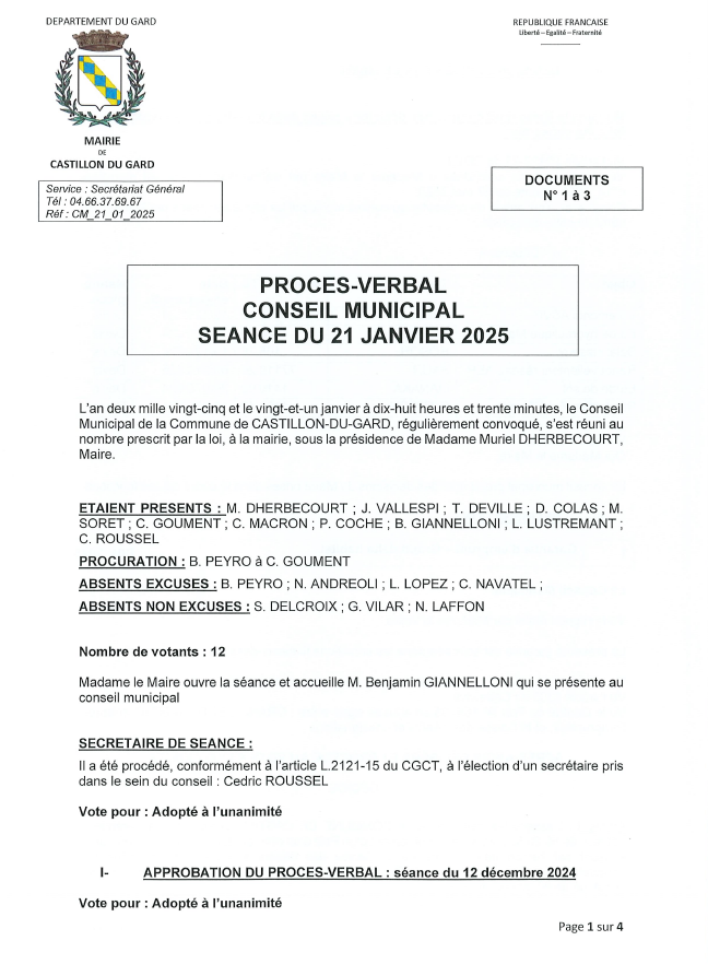 Procs verbal du 21012025 p1